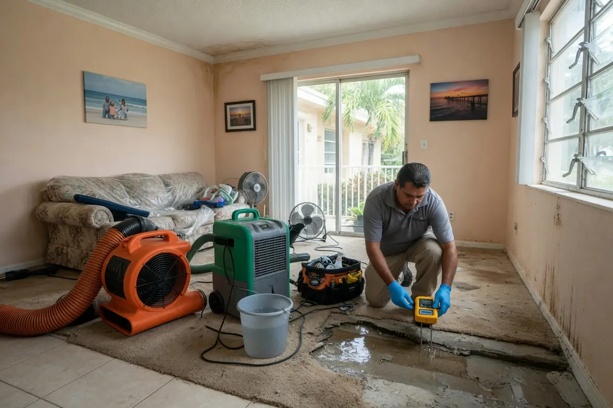 Naples Water Damage Restoration FL, LLC crew at work